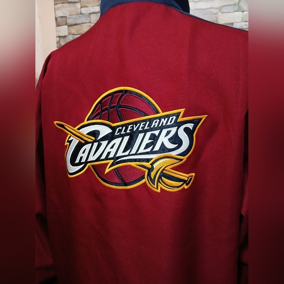Adidas Cleveland Cavaliers Fleece Lined Jacket Coat Men's Large - Picture 8 of 11